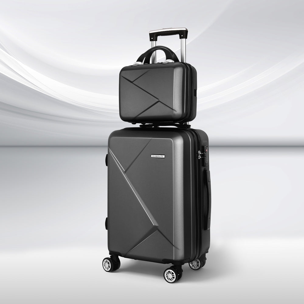 wanderlite-2set-20-inch-luggage-case-with-12-inch-handheld-luggage-box-hard-shell-travel-suitcase-tsa-lock-black www.mallsonline.com.au