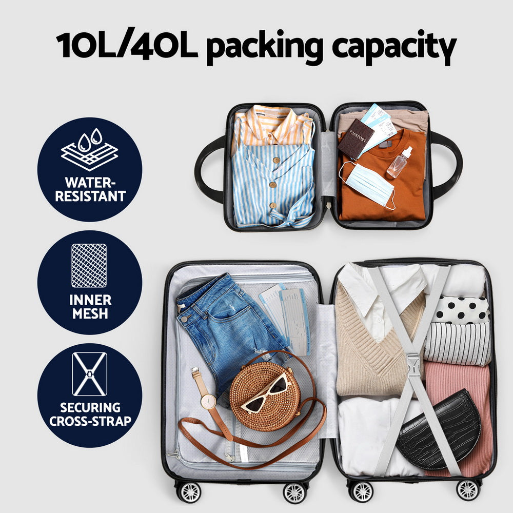 wanderlite-2set-20-inch-luggage-case-with-12-inch-handheld-luggage-box-hard-shell-travel-suitcase-tsa-lock-black www.mallsonline.com.au