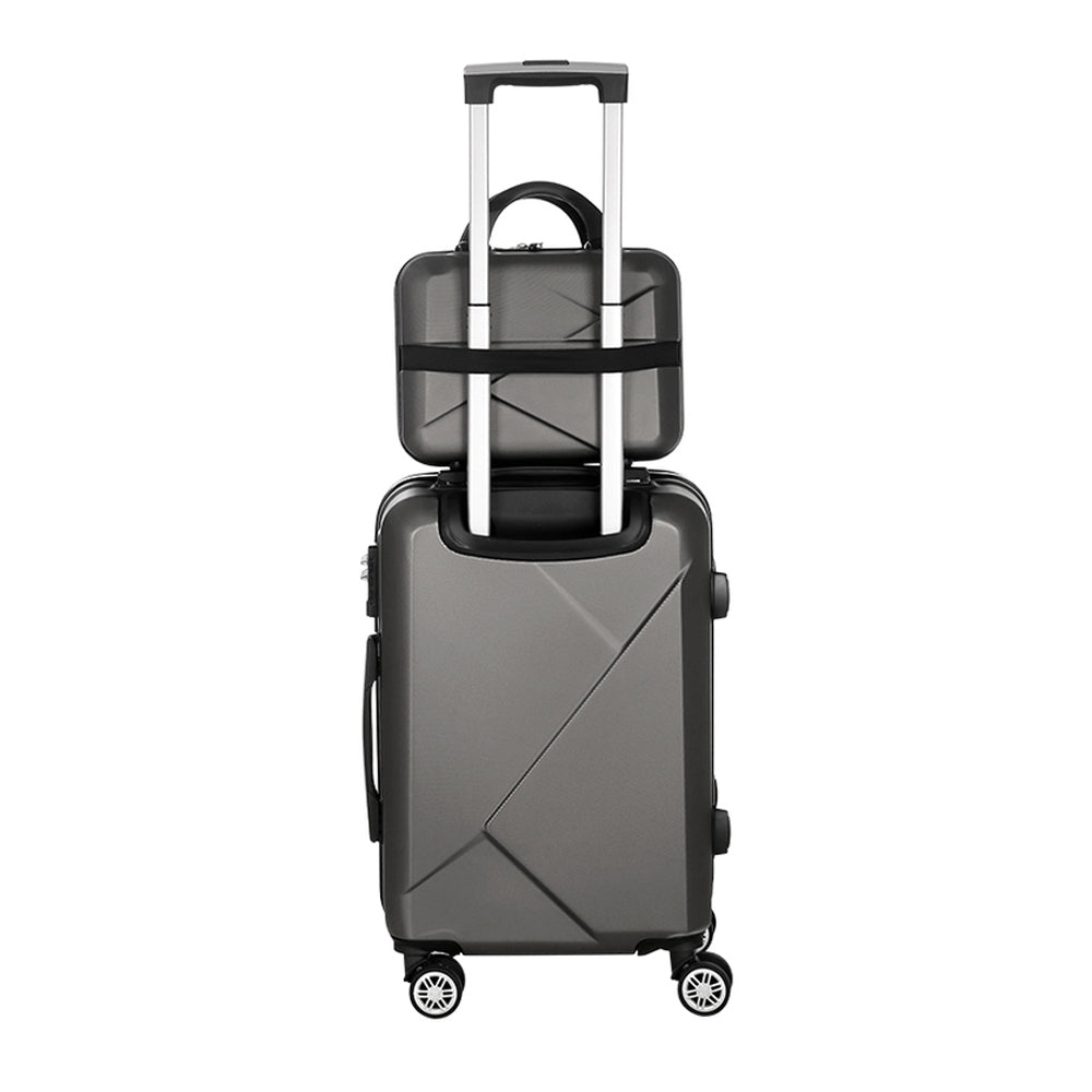wanderlite-2set-20-inch-luggage-case-with-12-inch-handheld-luggage-box-hard-shell-travel-suitcase-tsa-lock-dark-grey www.mallsonline.com.au