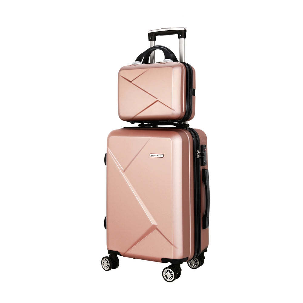 wanderlite-2set-20-inch-luggage-case-with-12-inch-handheld-luggage-box-hard-shell-travel-suitcase-tsa-lock-rose-gold www.mallsonline.com.au