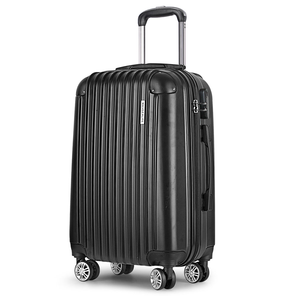 wanderlite-20-inch-luggage-with-zipper-lock-carry-on-hard-shell-travel-suitcase-luggage-case-black www.mallsonline.com.au