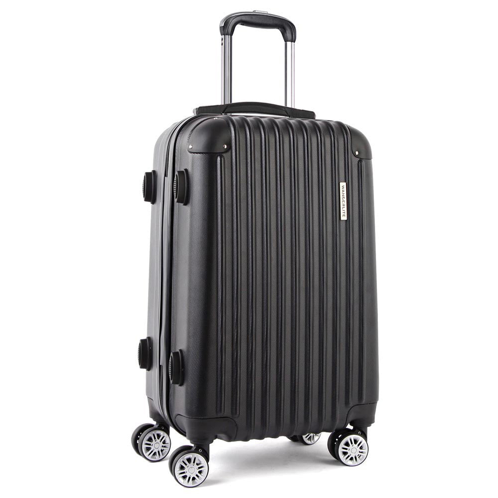 wanderlite-28-inch-luggage-with-tsa-lock-spinner-carry-on-hard-shell-travel-suitcase-luggage-case-black www.mallsonline.com.au