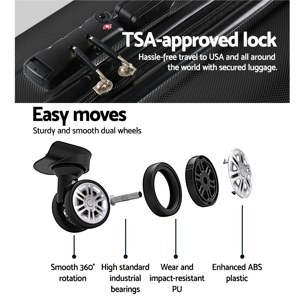 wanderlite-28-inch-luggage-with-tsa-lock-spinner-carry-on-hard-shell-travel-suitcase-luggage-case-black www.mallsonline.com.au