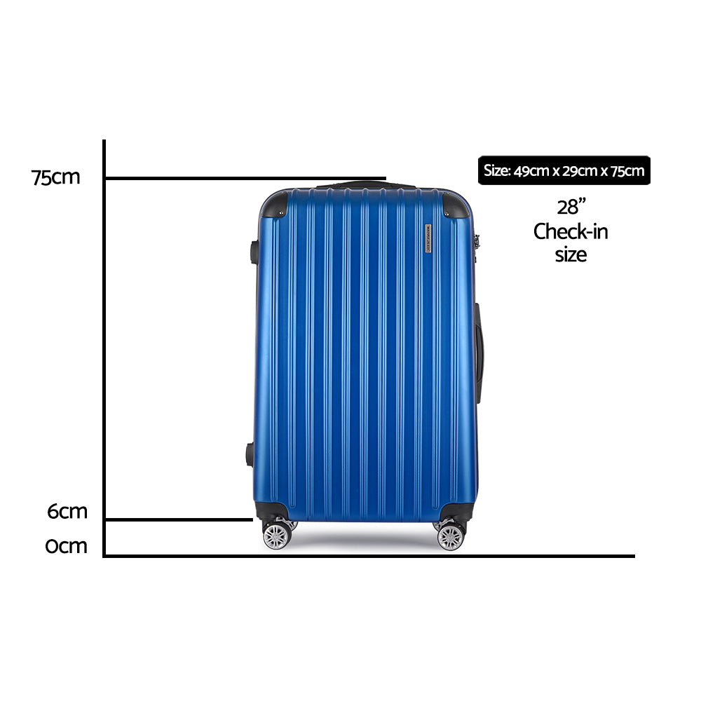 wanderlite-28-inch-luggage-with-tsa-lock-spinner-carry-on-hard-shell-travel-suitcase-luggage-case-blue www.mallsonline.com.au
