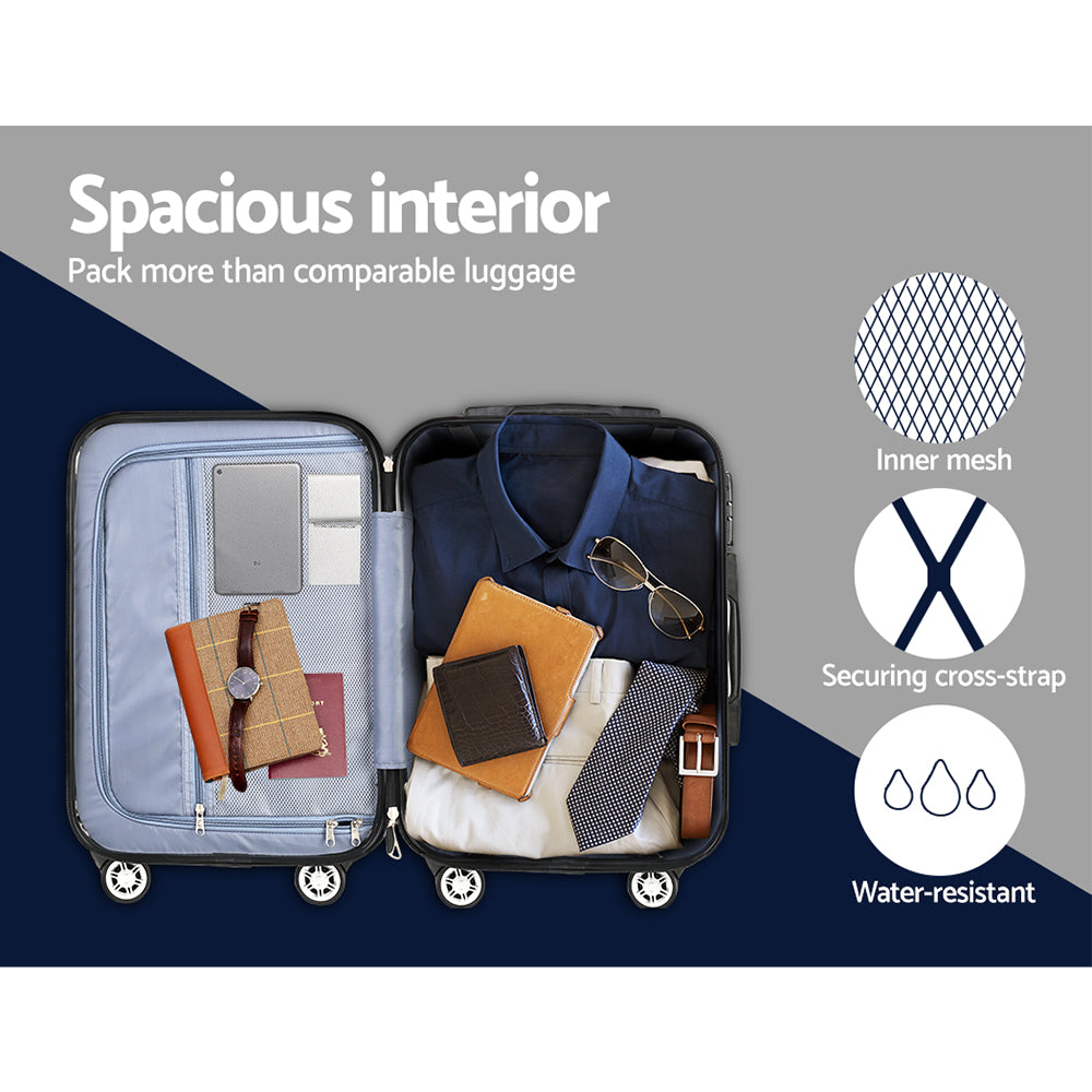 wanderlite-28-inch-luggage-with-tsa-lock-spinner-carry-on-hard-shell-travel-suitcase-luggage-case-blue www.mallsonline.com.au