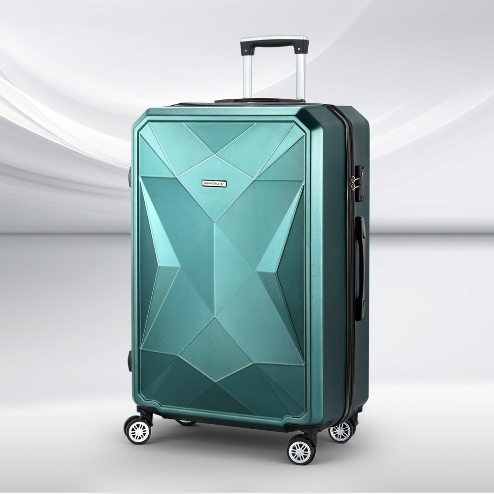 wanderlite-28-inch-luggage-set-with-tsa-lock-abs-hard-shell-travel-suitcase-organiser-luggage-case-atrovirens www.mallsonline.com.au