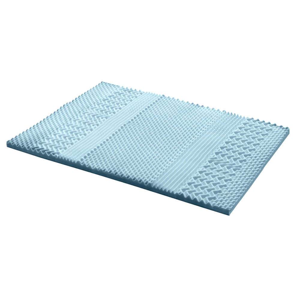 giselle-bedding-cool-gel-7-zone-memory-foam-mattress-topper-w-bamboo-cover-5cm-queen at www.mallsonline.com.au