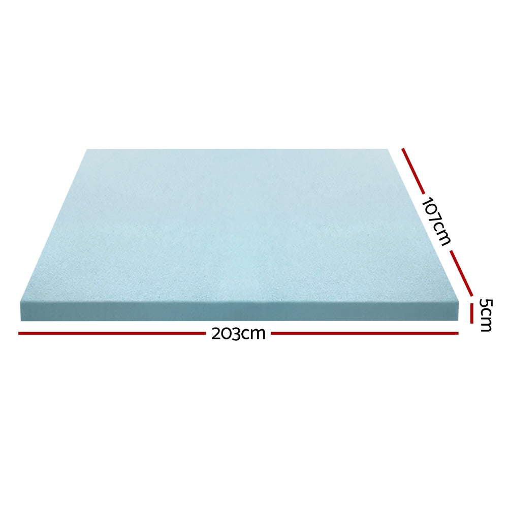 giselle-bedding-memory-foam-mattress-topper-cool-gel-5cm-king-single at www.mallsonline.com.au