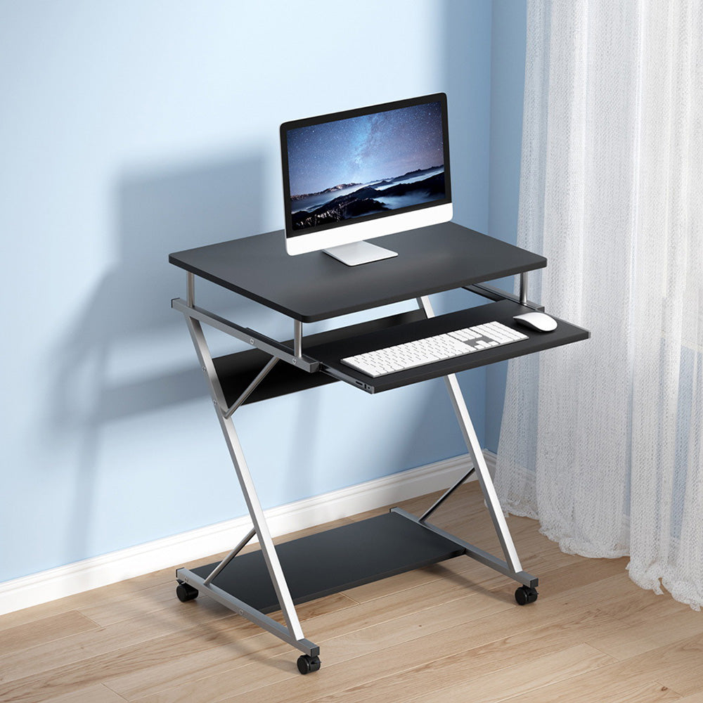 artiss-metal-pull-out-table-desk-black at www.mallsonline.com.au