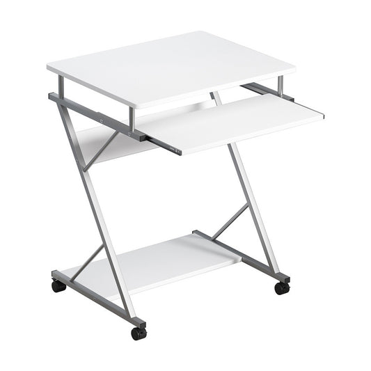 artiss-metal-pull-out-table-desk-white at www.mallsonline.com.au