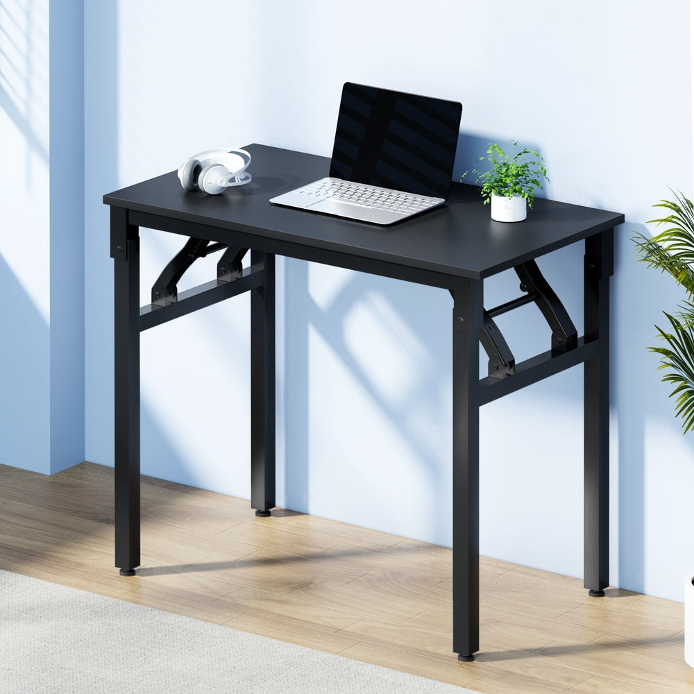 artiss-computer-desk-laptop-table-bookshelf-desk-storage-rack-office-study-black at www.mallsonline.com.au