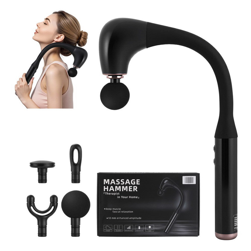 everfit-massage-gun-u-shaped-extended-handle-percussion-massager-4-heads www.mallsonline.com.au