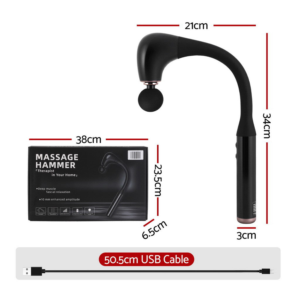 everfit-massage-gun-u-shaped-extended-handle-percussion-massager-4-heads www.mallsonline.com.au