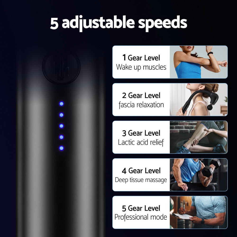 everfit-massage-gun-u-shaped-extended-handle-percussion-massager-4-heads www.mallsonline.com.au