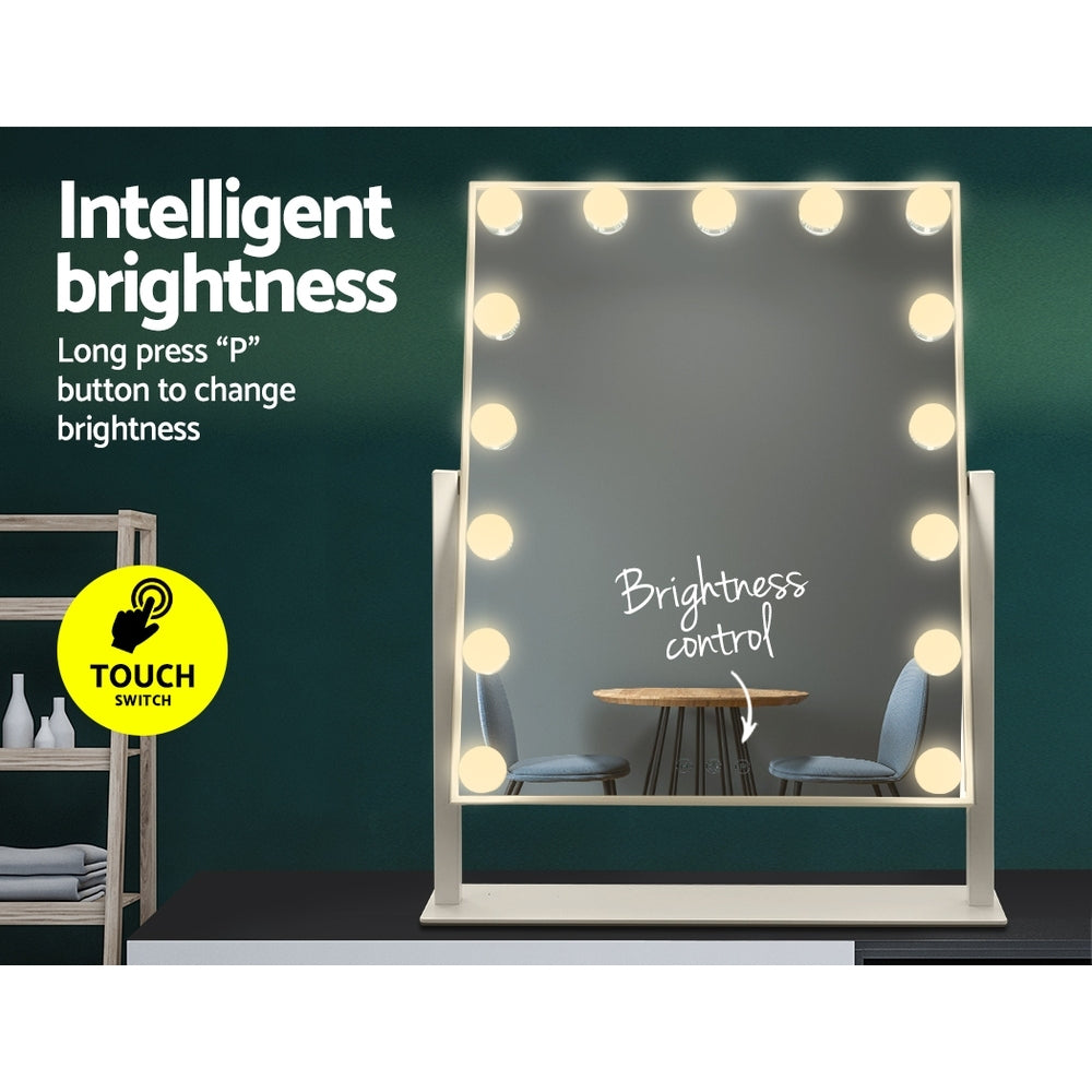 embellir-hollywood-makeup-mirror-with-15-dimmable-bulb-lighted-dressing-mirror at www.mallsonline.com.au