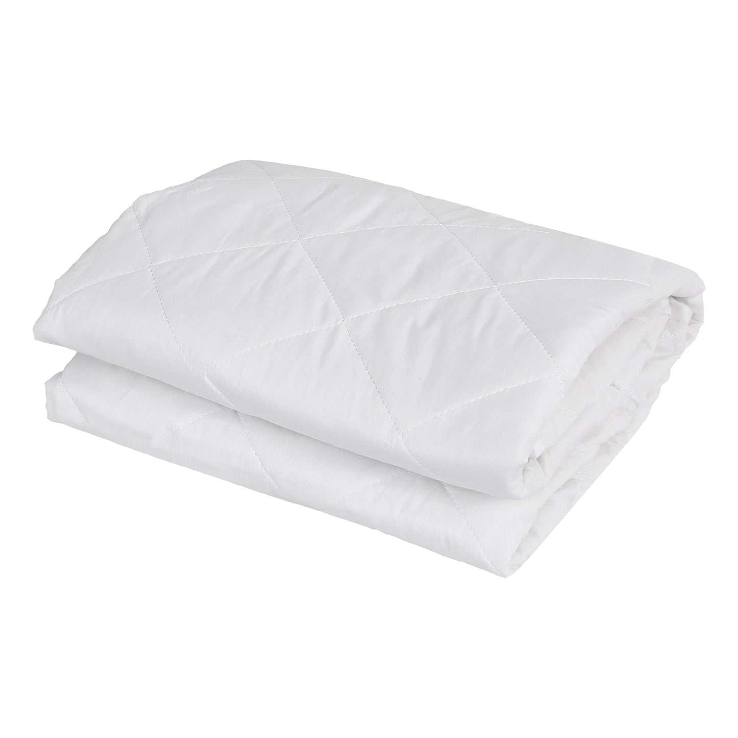 Giselle Waterproof Mattress Protector 100% Cotton Quilted Fitted Cover King Single
