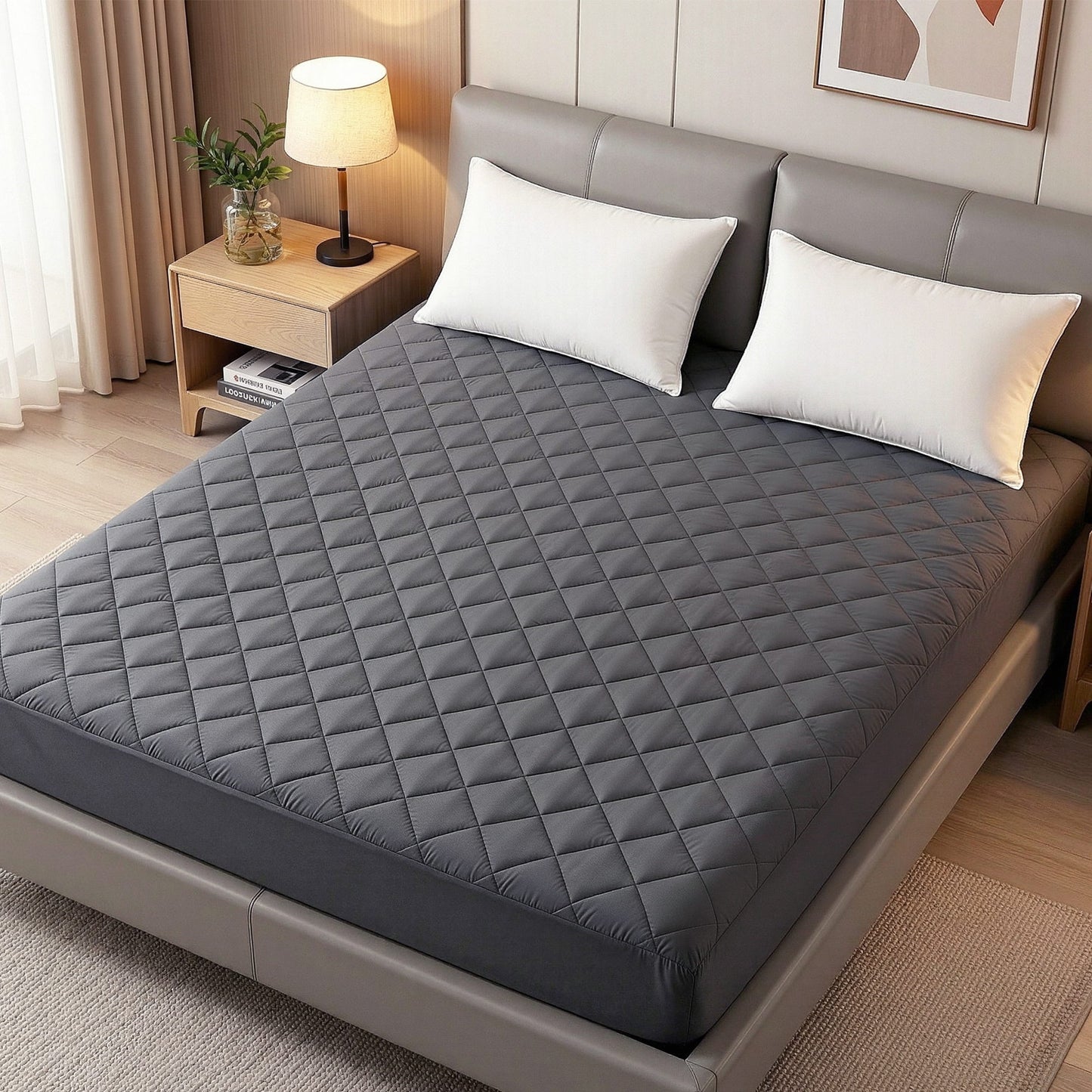 Giselle Water-Resistant Mattress Protector Microfiber 360Â° Fit King