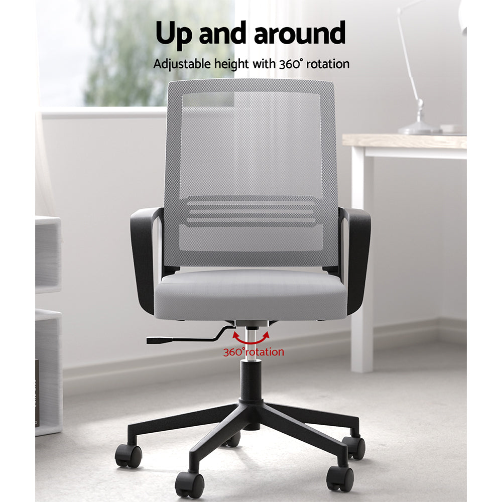 artiss-mesh-office-chair-computer-gaming-desk-chairs-work-study-mid-back-grey at www.mallsonline.com.au