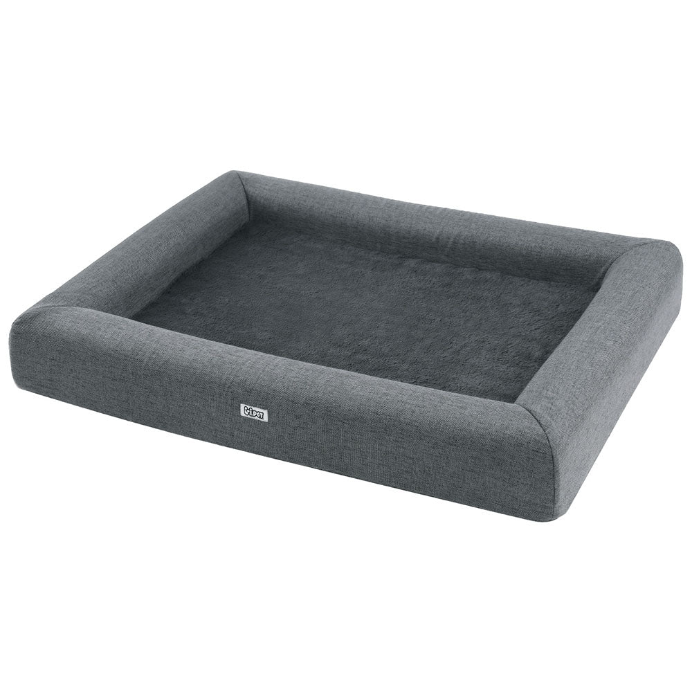 i-pet-pet-bed-dog-cat-large-calming-soft-sofa-cushion-egg-crate-washable-grey www.mallsonline.com.au