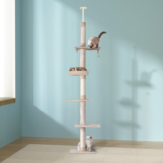 i-pet-cat-tree-290cm-tower-scratching-cats-post-scratcher-floor-to-ceiling-bed