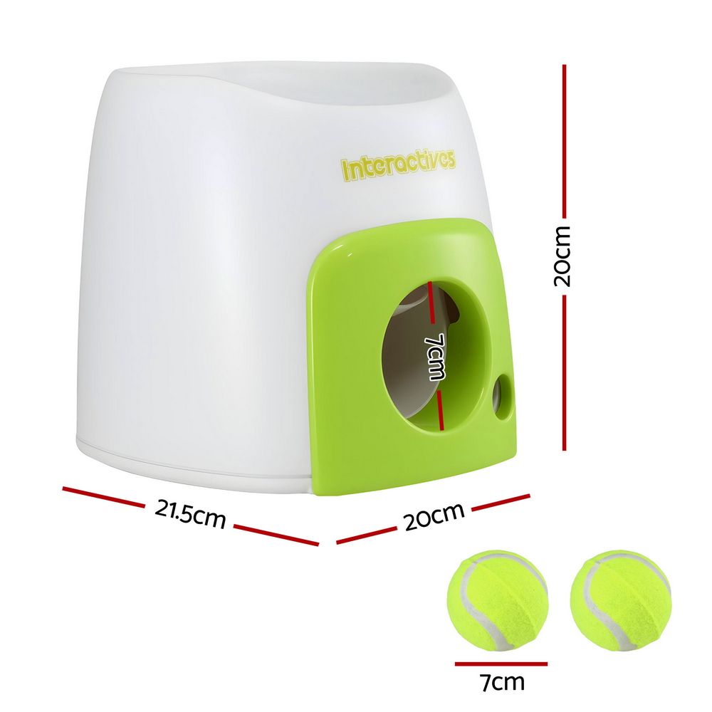 i.Pet 2-in-1 Interactive Dog Treat Dispenser Toy with 2 Balls Green