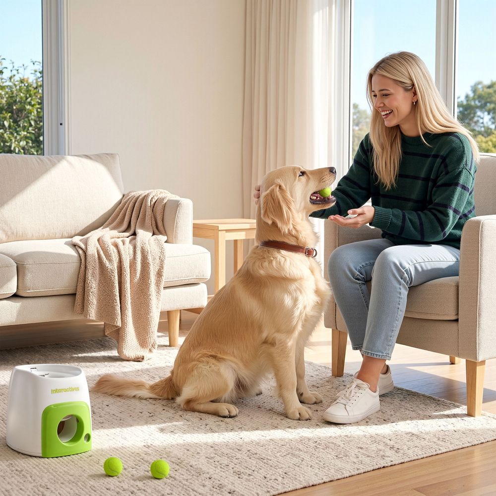 i.Pet 2-in-1 Interactive Dog Treat Dispenser Toy with 2 Balls Green