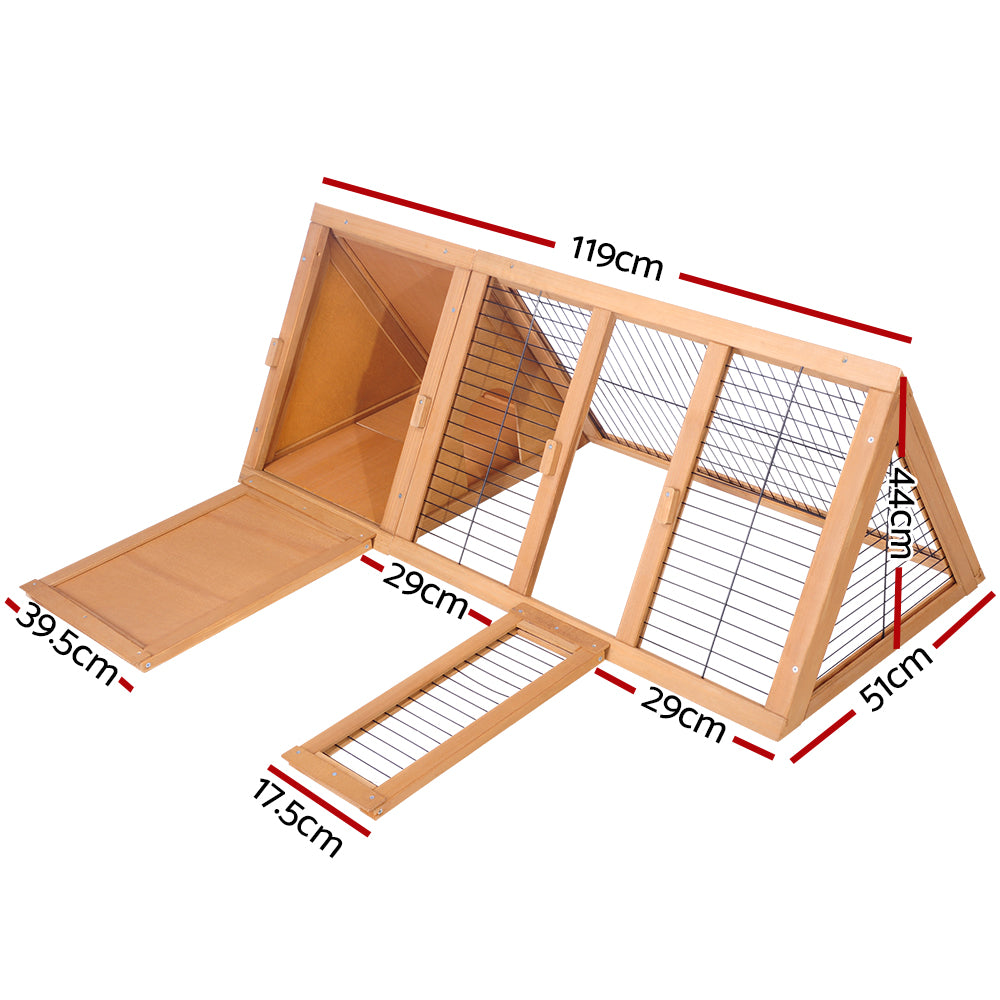 i-pet-rabbit-hutch-wooden-chicken-coop-pet-hutch-119cm-x-51cm-x-44cm at www.mallsonline.co.au