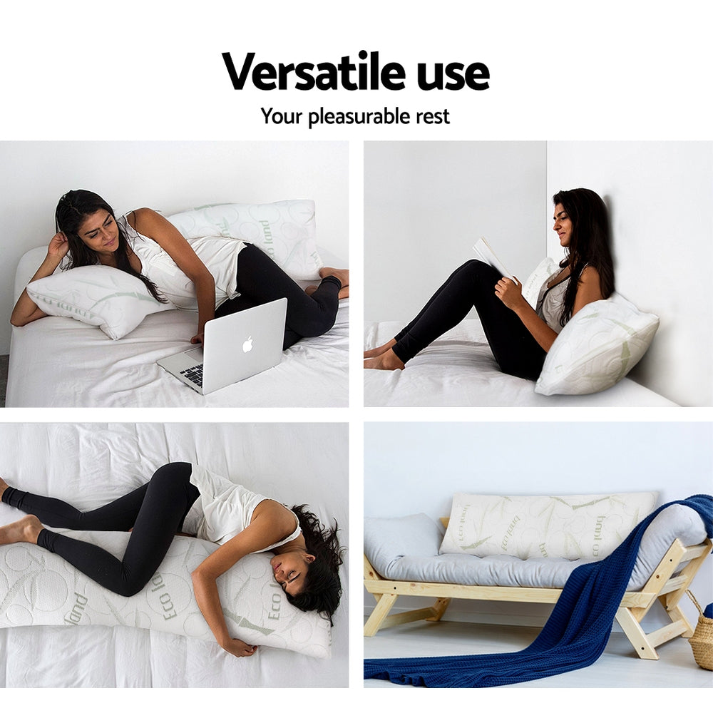 giselle-bedding-full-body-memory-foam-pillow at www.mallsonline.com.au