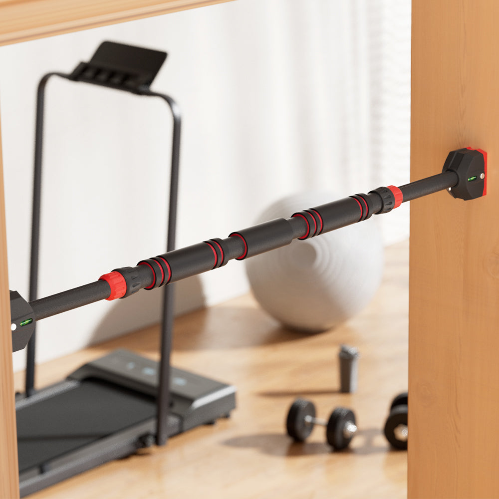 everfit-adjustable-doorway-pull-up-bar-70cm-95cm-chin-up-bar-with-level-meter at www.mallsonline.com.au