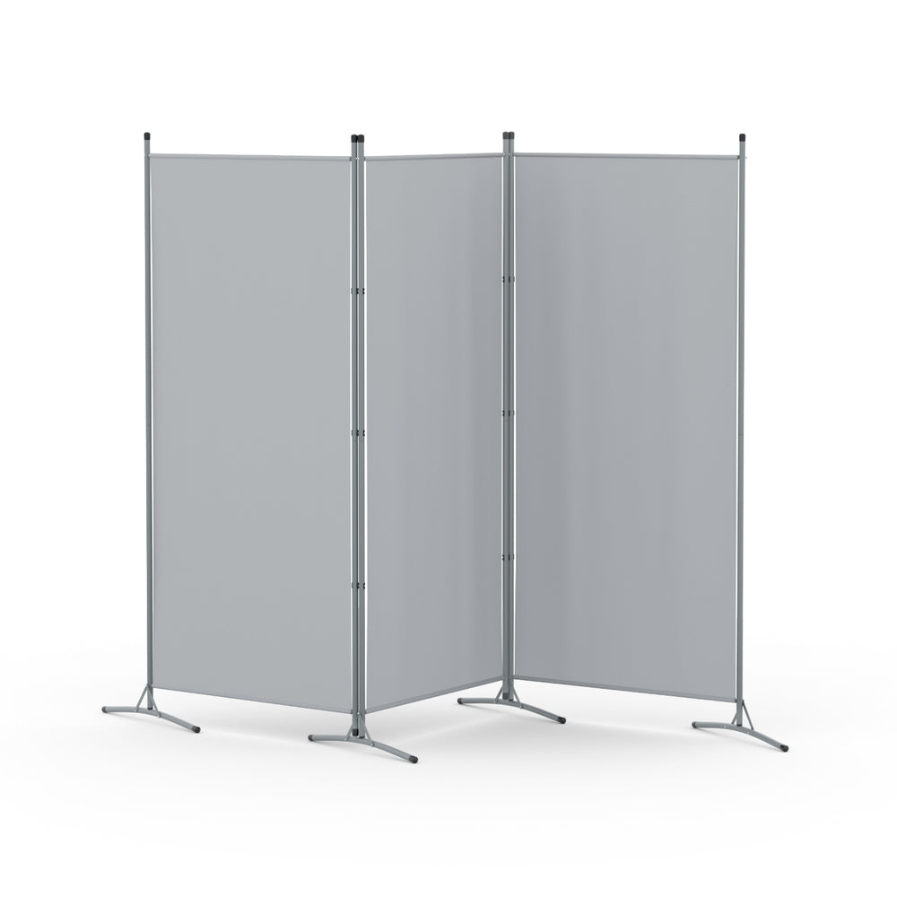 Artiss 3 Panel Room Divider Screen 260x180cm Fabric Grey