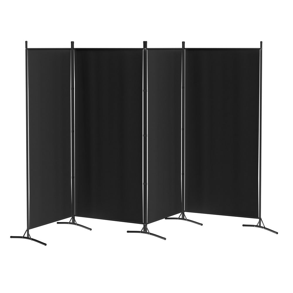 artiss-4-panel-room-divider-screen-345x180cm-fabric-black