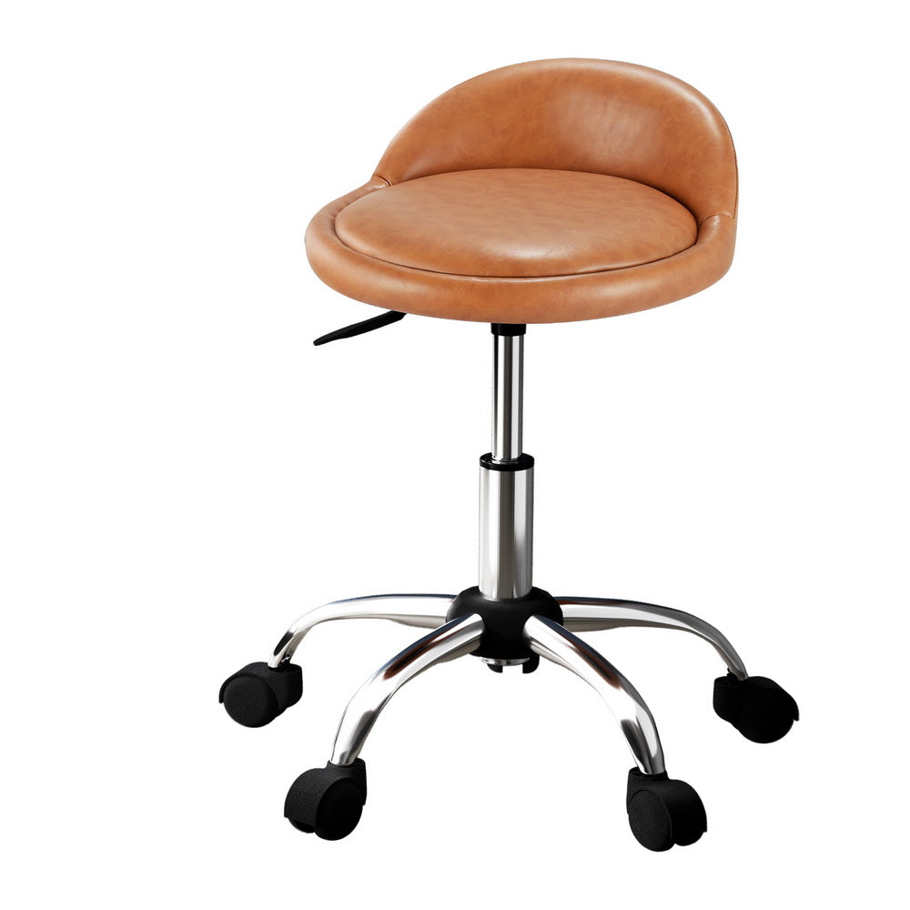 artiss-salon-stool-swivel-chair-backrest-chairs at www.mallsonline.com.au