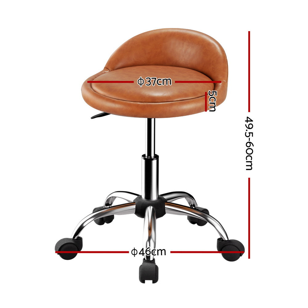 artiss-salon-stool-swivel-chair-backrest-chairs at www.mallsonline.com.au