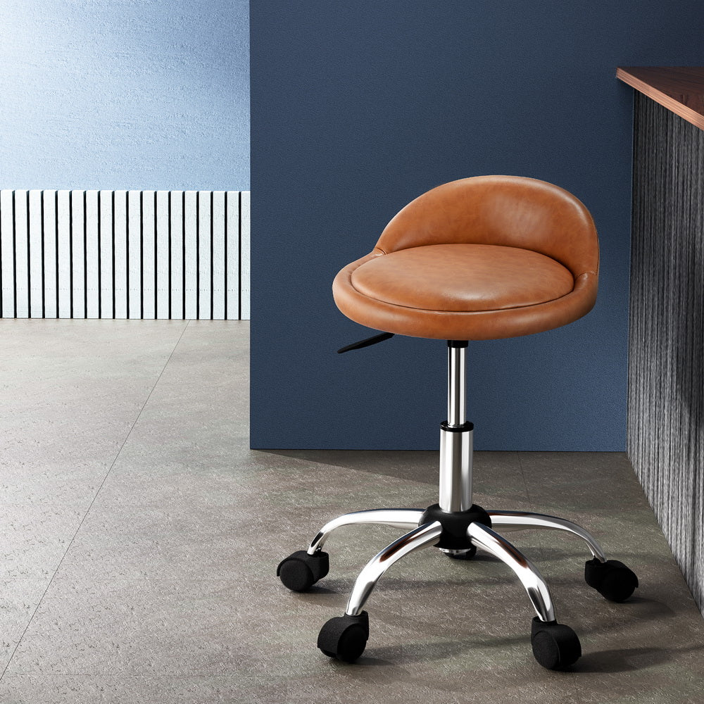 artiss-salon-stool-swivel-chair-backrest-chairs at www.mallsonline.com.au