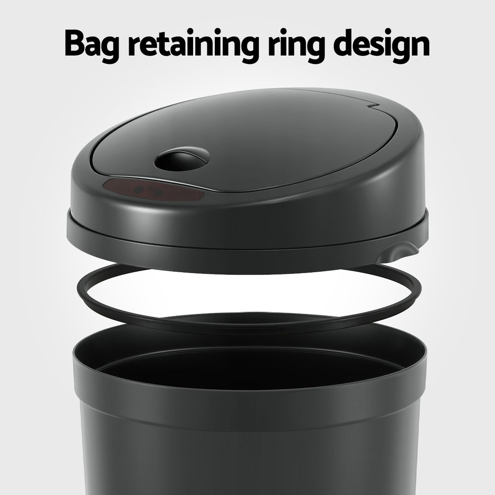 devanti-sensor-bin-motion-rubbish-bins-kitchen-automatic-trash-can-black-9l www.mallsonline.com.au