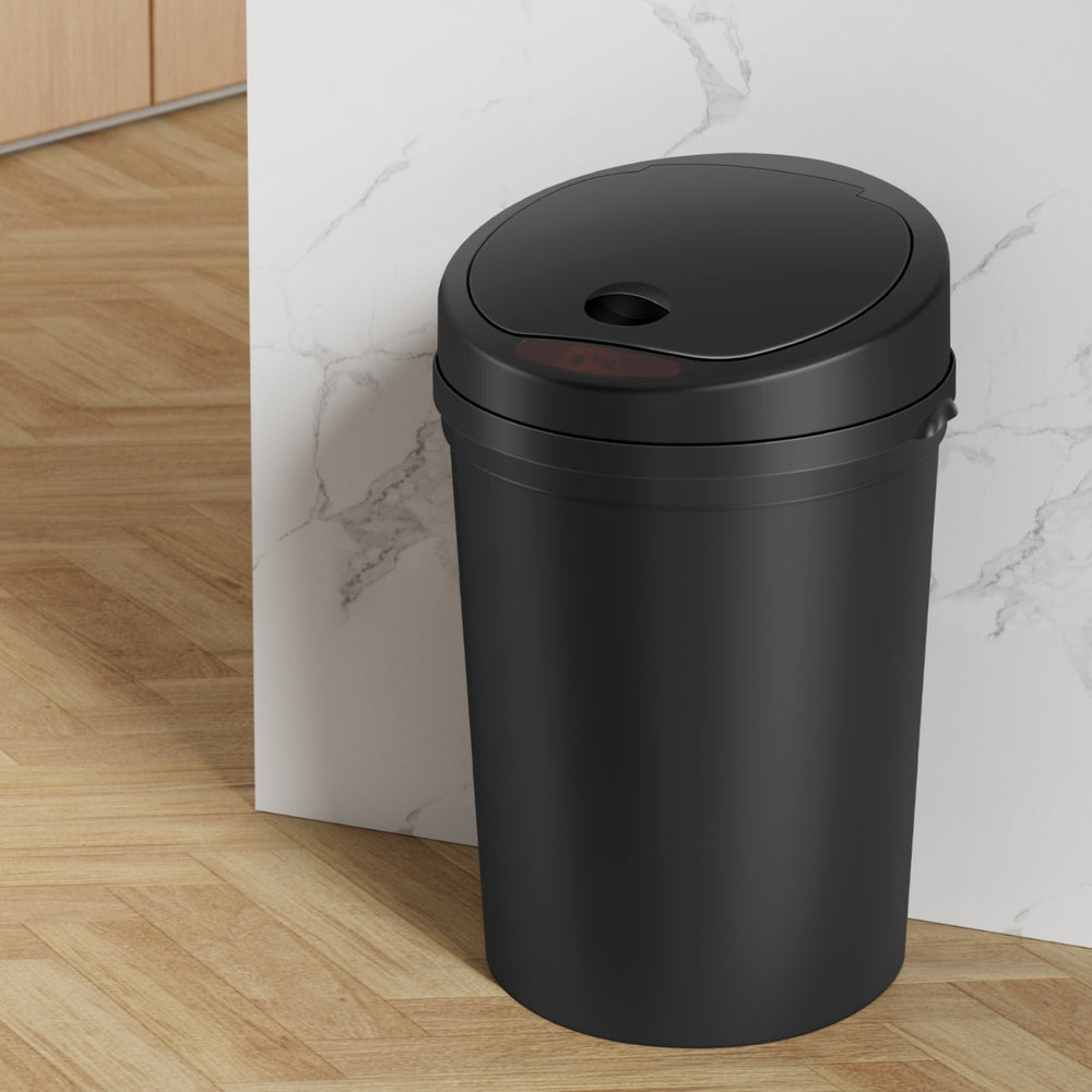 devanti-sensor-bin-motion-rubbish-bins-kitchen-automatic-trash-can-black-9l www.mallsonline.com.au