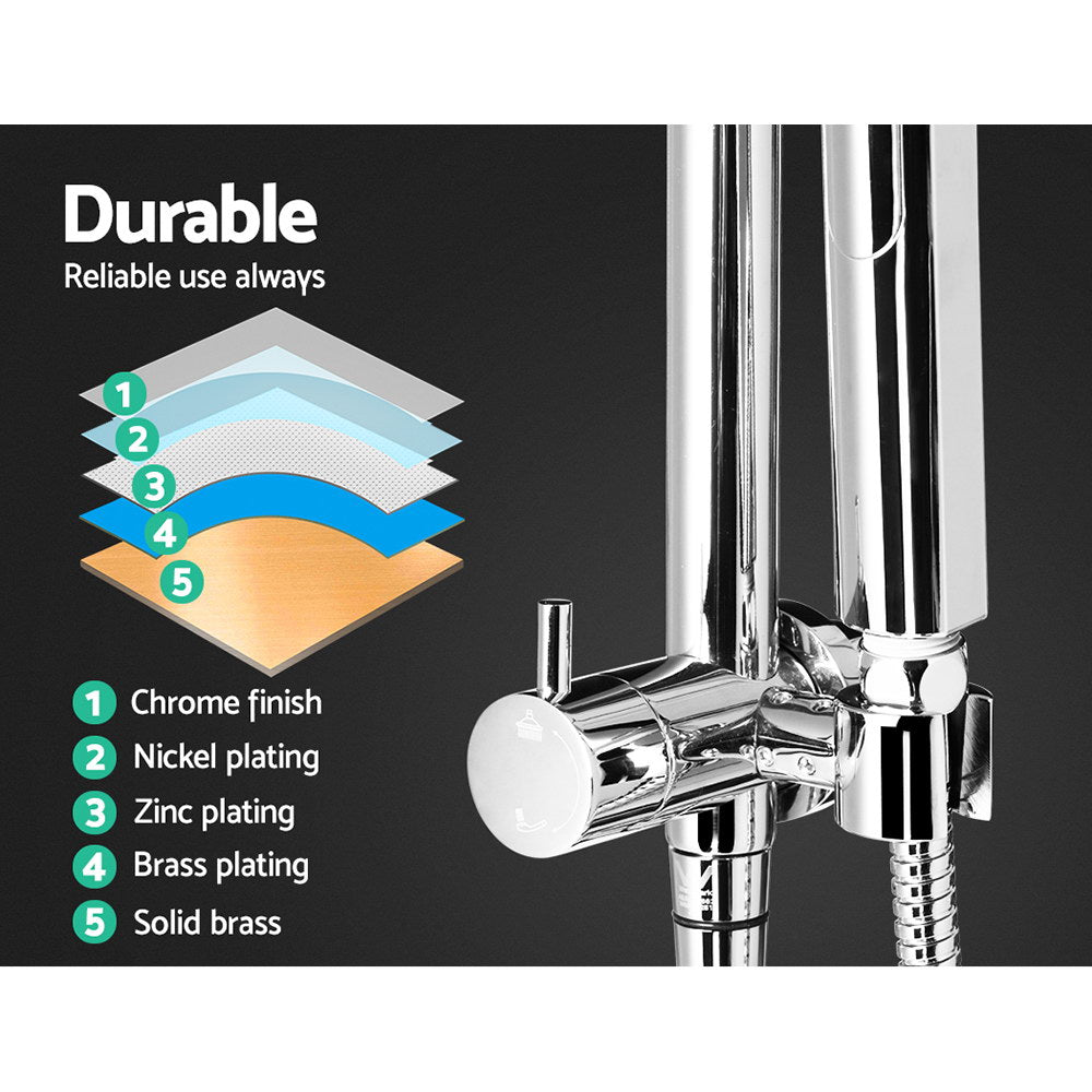 cefito-wels-9-rain-shower-head-set-round-handheld-high-pressure-wall-chrome at www.mallsonline.com.au