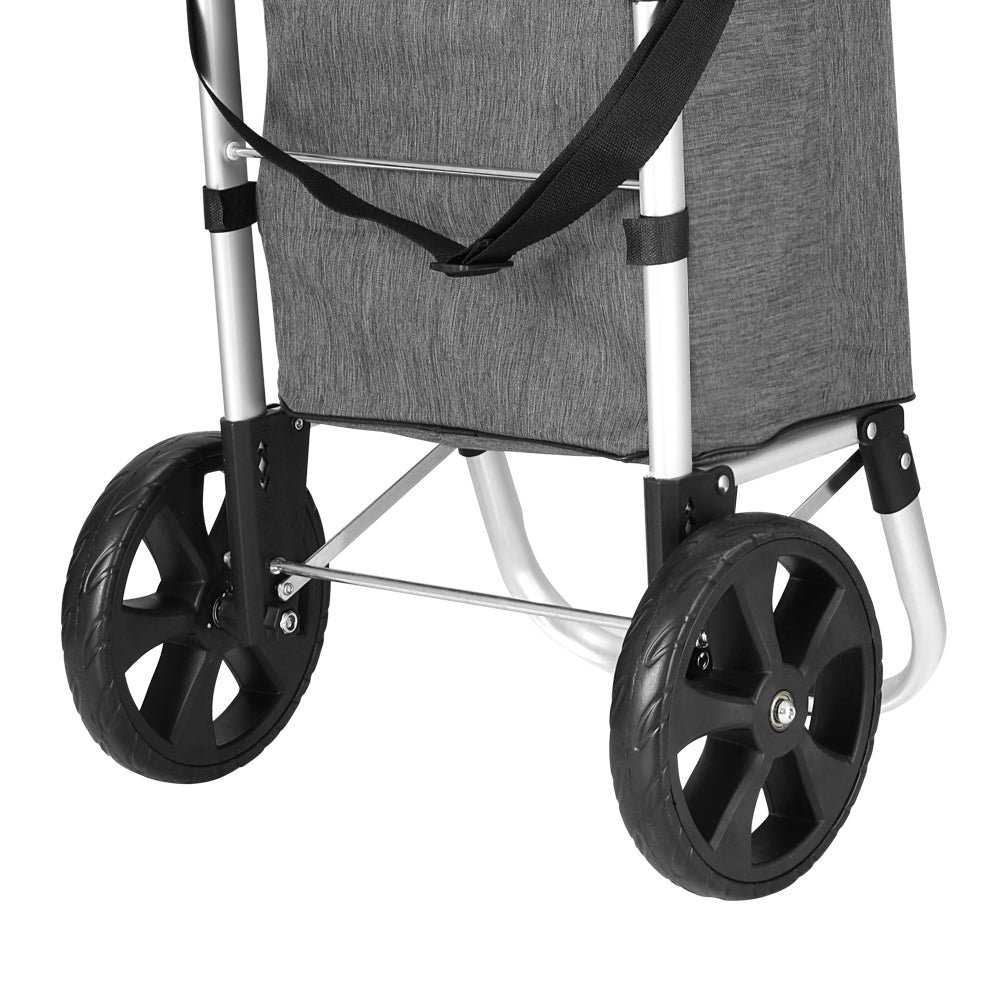 emajin-shopping-trolley-cart-45kg-foldable-grey at www.mallsonline.com.au