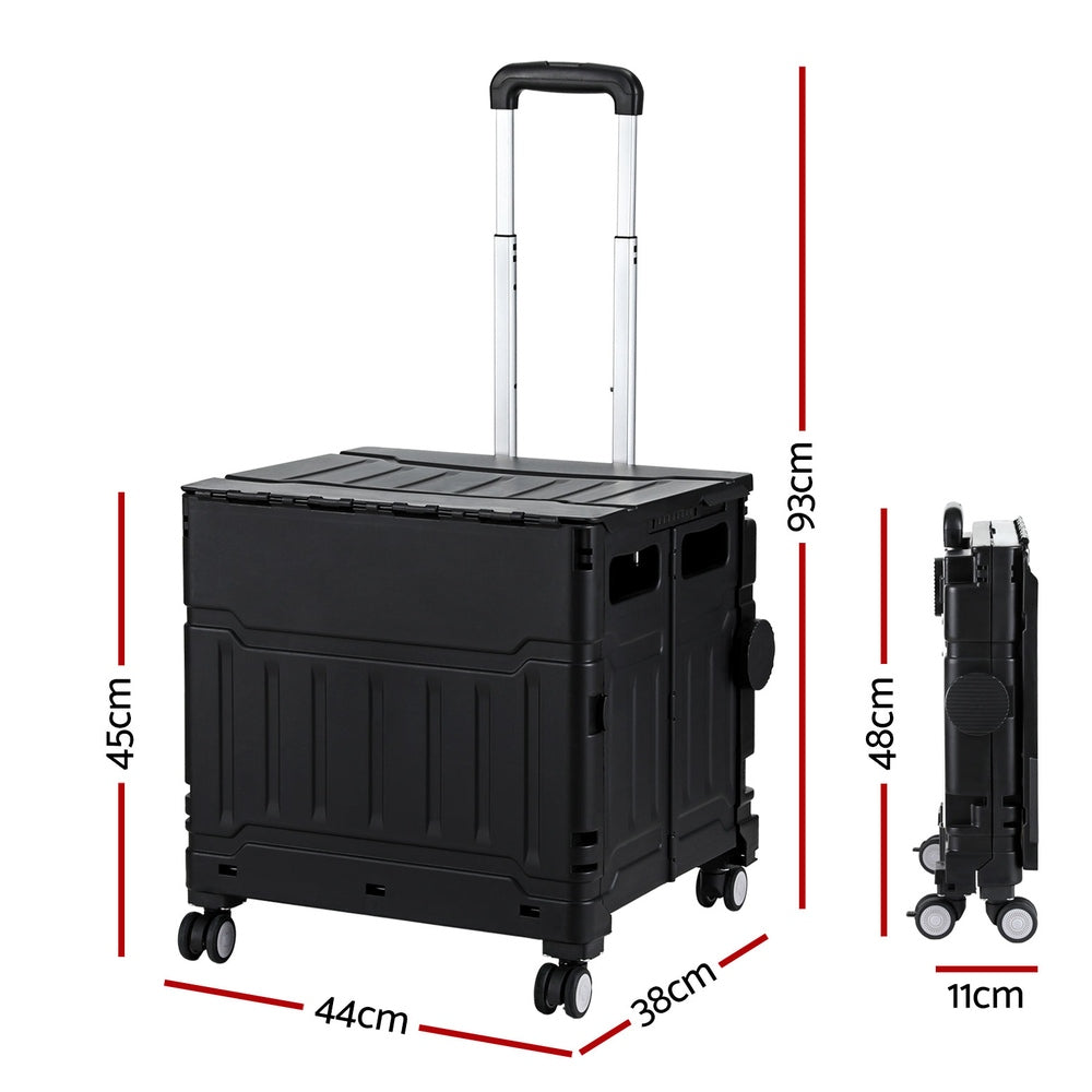 emajin-shopping-trolley-cart-75l-foldable-black at www.mallsonline.com.au