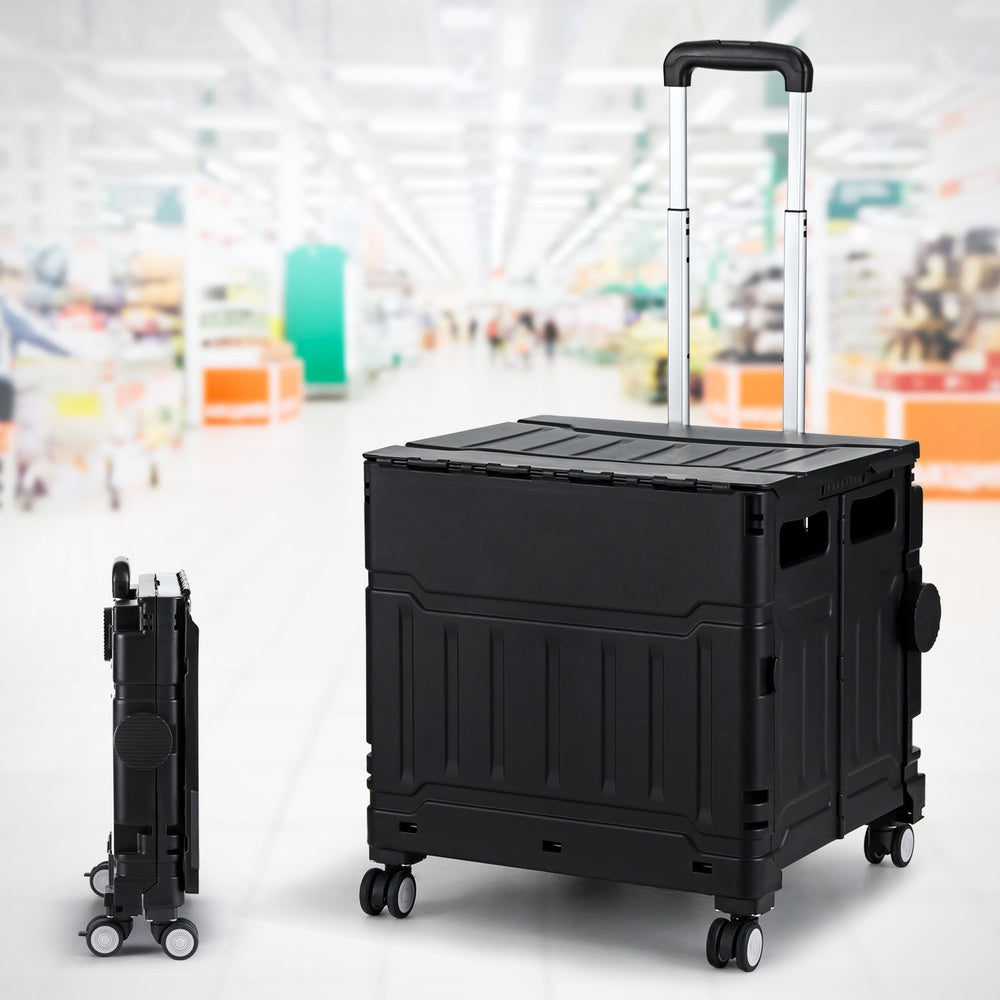 emajin-shopping-trolley-cart-75l-foldable-black at www.mallsonline.com.au