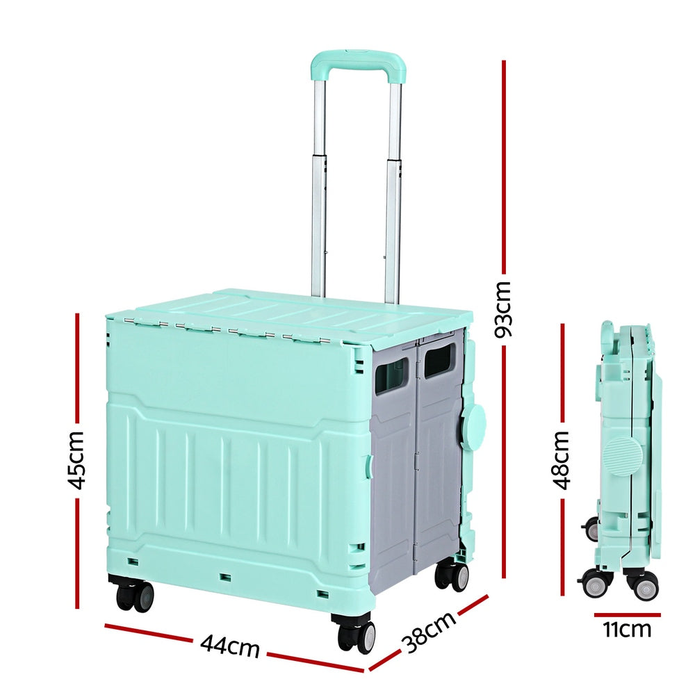 emajin-shopping-trolley-cart-75l-foldable-green at www.mallsonline.com.au