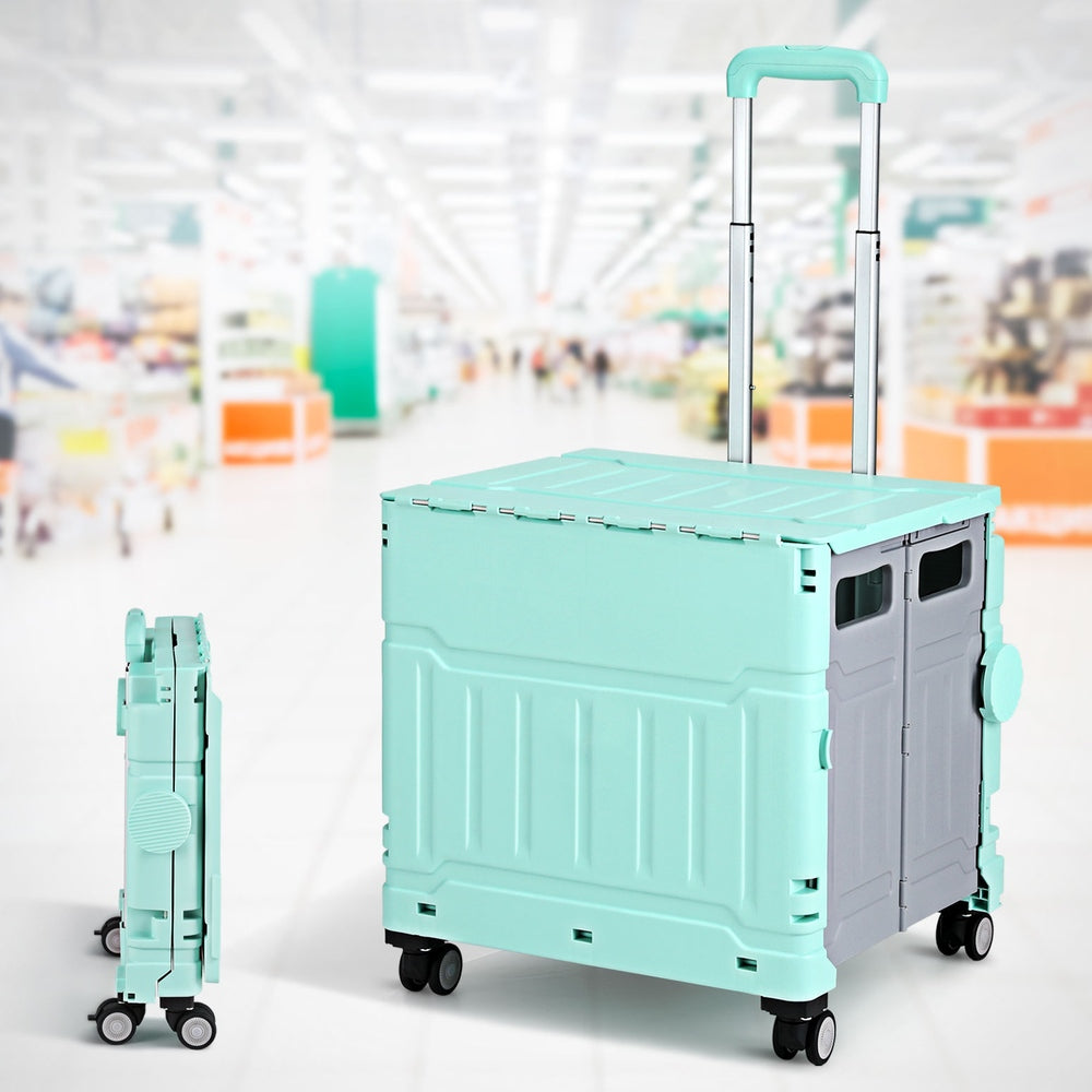 emajin-shopping-trolley-cart-75l-foldable-green at www.mallsonline.com.au