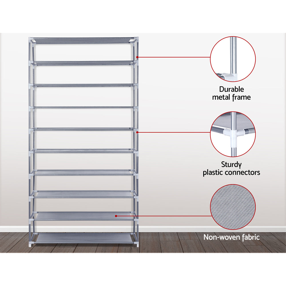 10-tier-stackable-shoe-rack www.mallsonline.com.au