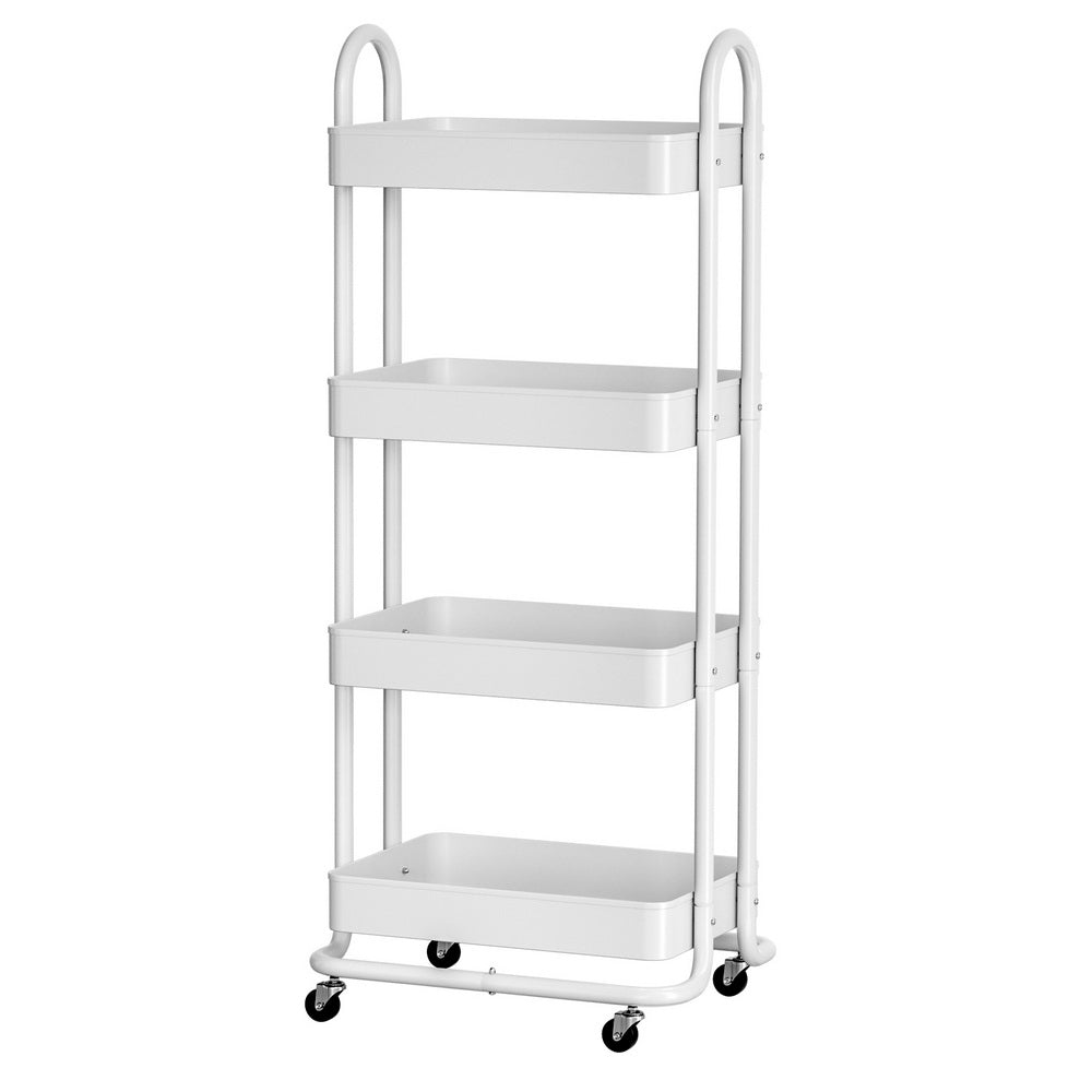 artiss-storage-trolley-kitchen-cart-4-tiers-white at www.mallsonline.com.au