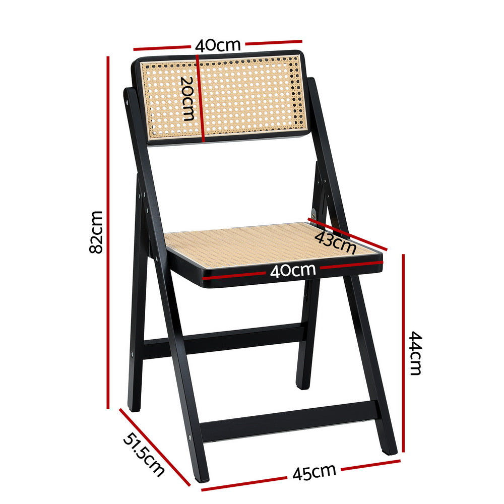 artiss-dining-chair-wooden-rattan-foldable-black