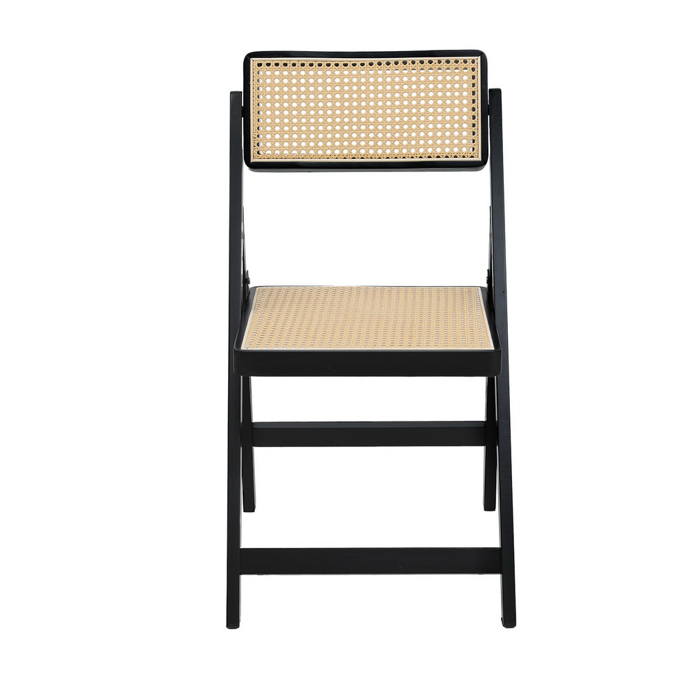 artiss-dining-chair-wooden-rattan-foldable-black