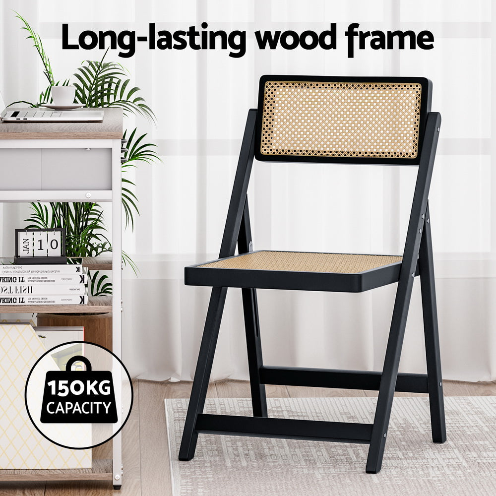 artiss-dining-chair-wooden-rattan-foldable-black