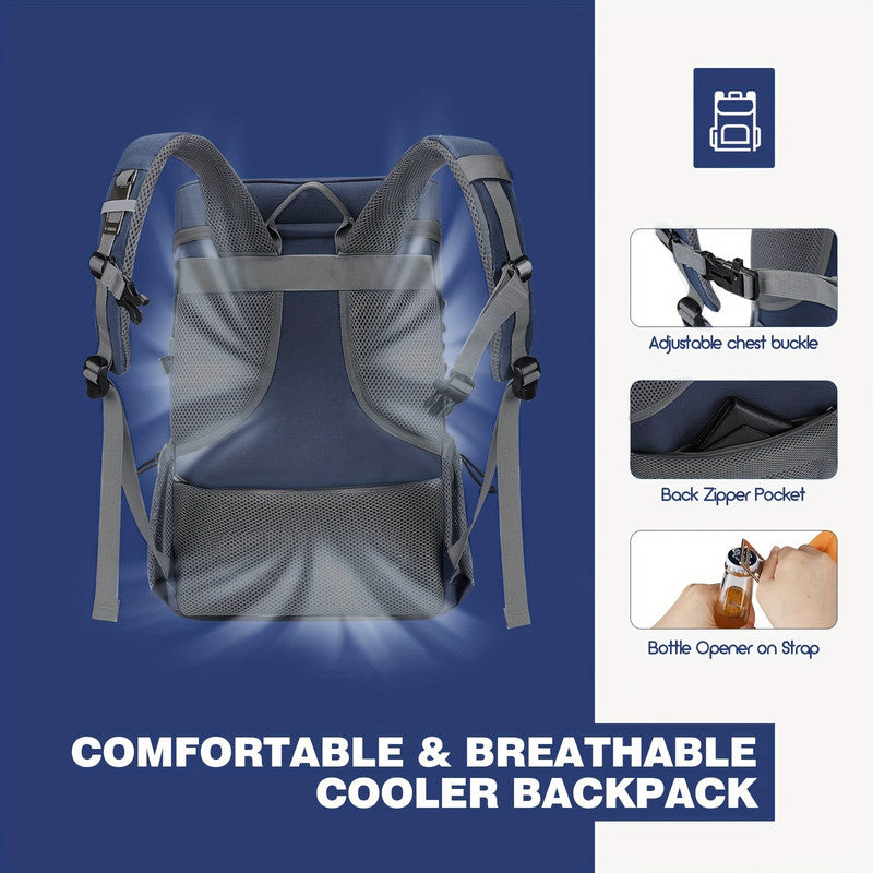 Insulated Sports Backpack 35-Can Blue