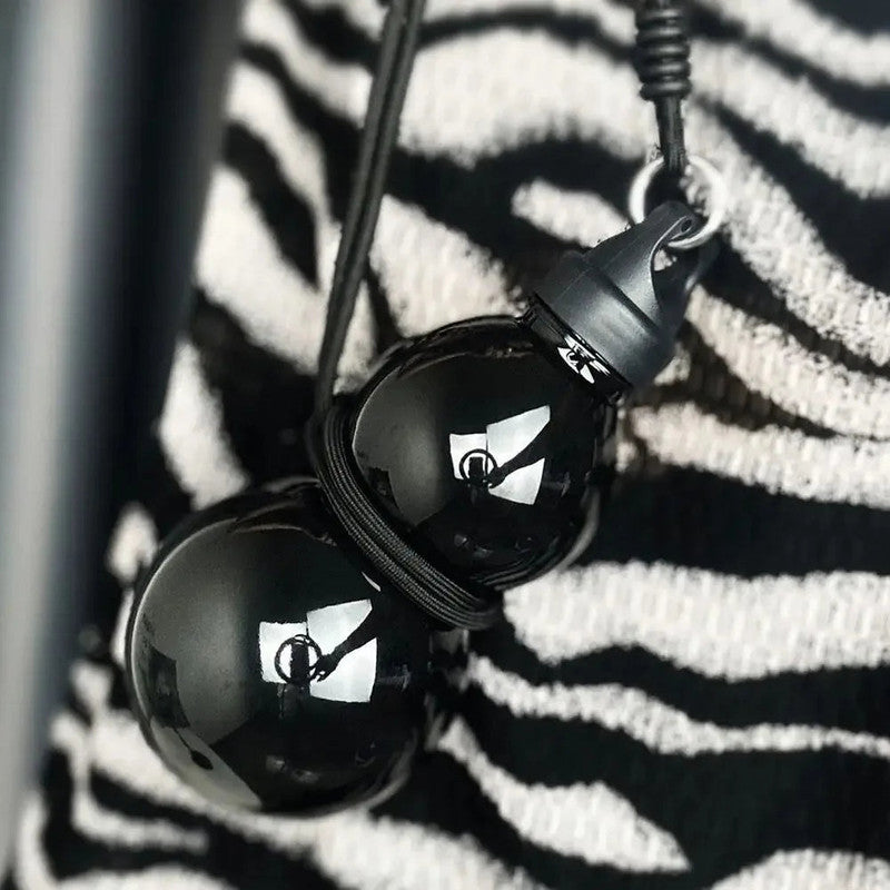 2pcs 800ml Gourd Water Bottle Black