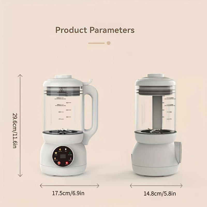 Automatic Nut Milk Maker with Rotating Cleaning Brush